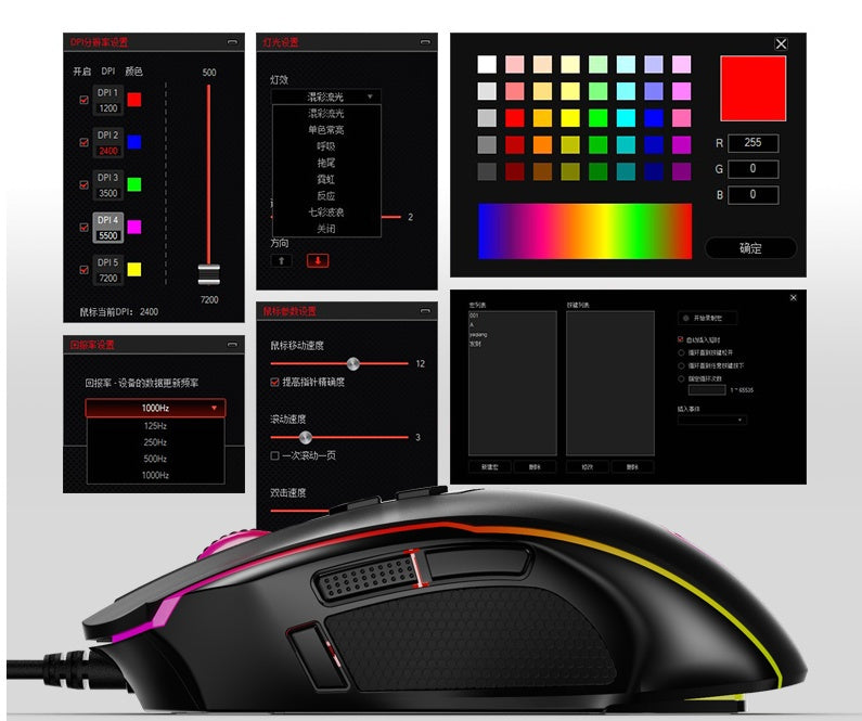 ET Gaming Mouse electronics from devicelet electronics