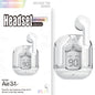 New Mini Transparent Wireless Bluetooth Headset Digital Display Music
