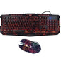 J10 tricolor backlight wired gaming keyboard set colorful luminous 
