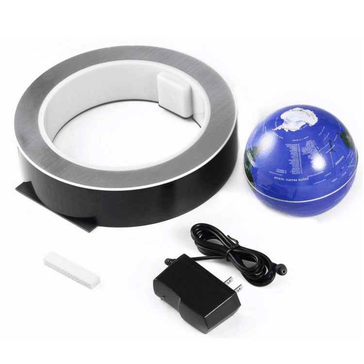Round LED World Map Floating Globe Magnetic Levitation Light Anti 