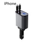 Metal Car Charger 100W Super Fast Charging Car Cigarette Lighter USB 