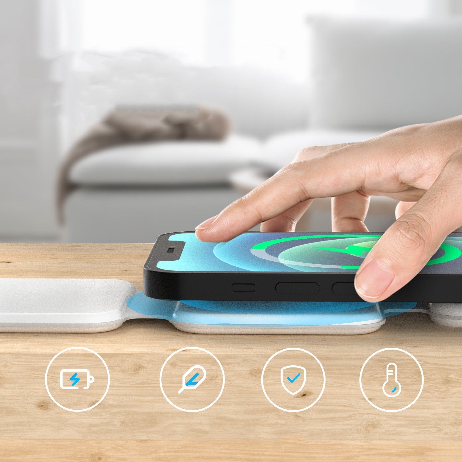 3 In 1 Magnetic Foldable Wireless Charger Charging Station Multidevice