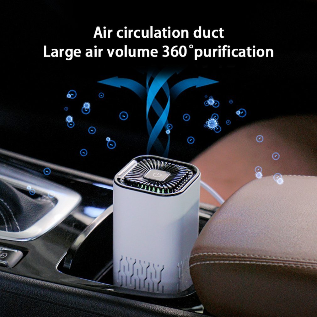 Car Air Purifier Portable Negative Ion Generator Remove Formaldehy