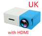 Portable Projector 3D Hd Led Home Theater Cinema HDMI-compatible Usb 