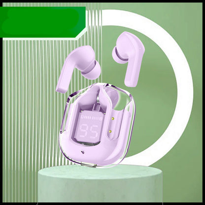 New Mini Transparent Wireless Bluetooth Headset Digital Display Music