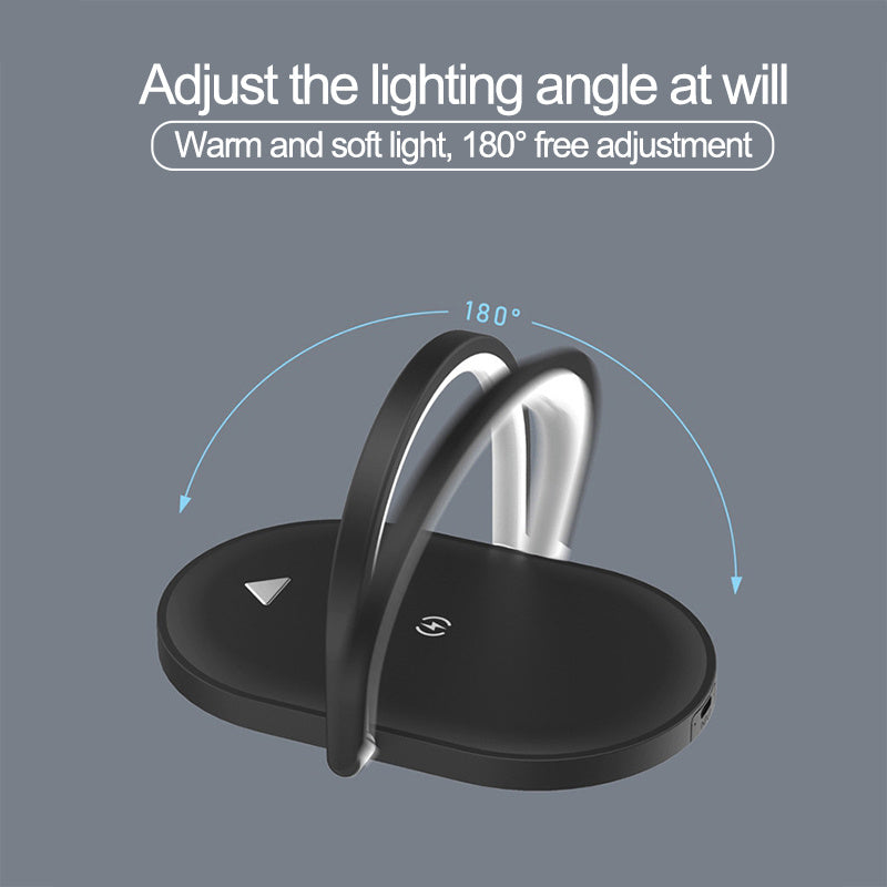 3 In 1 Foldable Wireless Charger Night Light Wireless Charging Station
