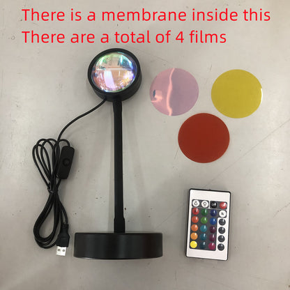 Sunset Projection Lamp Sunset Projector Night Light Wall Decoration 