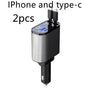 Metal Car Charger 100W Super Fast Charging Car Cigarette Lighter USB 