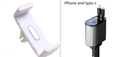 Metal Car Charger 100W Super Fast Charging Car Cigarette Lighter USB 