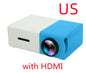 Portable Projector 3D Hd Led Home Theater Cinema HDMI-compatible Usb 