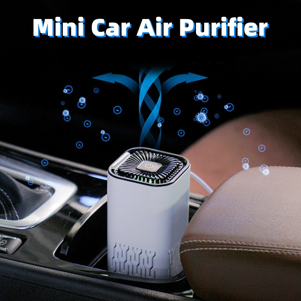 Car Air Purifier Portable Negative Ion Generator Remove Formaldehy