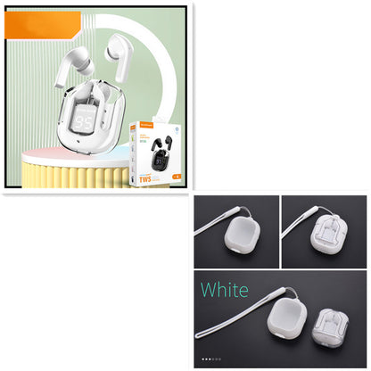 New Mini Transparent Wireless Bluetooth Headset Digital Display Music