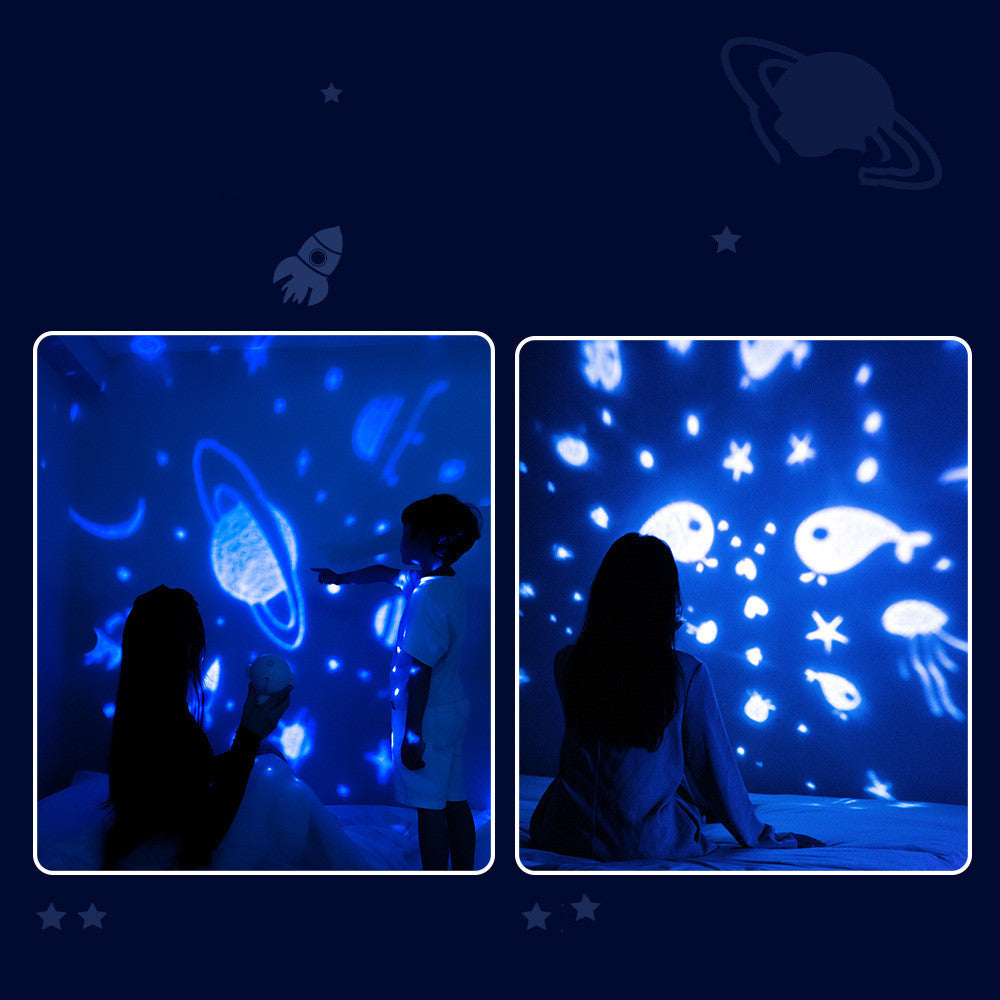 Galaxy Star Projector Starry Sky Night Light Astronaut Lamp Room Decr 