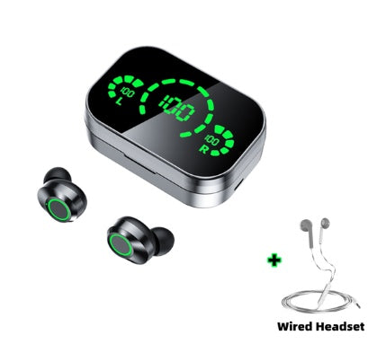 YD03 Wireless Bluetooth-compatible Headset TWS Large Screen Display 